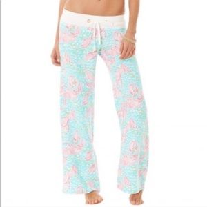 Lilly Pulitzer Linen Beach Pants Lobstah Roll M